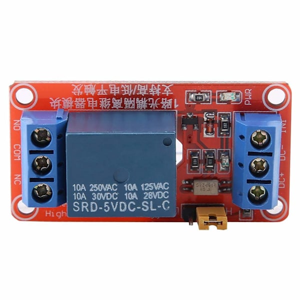 1-kanavainen relemoduuli optoeristinkytkennällä, matalan tason laukaisulaajennuslevy Arduino 5V:lle
