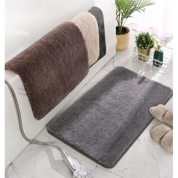 Badrumsmatta, halkfria mattor, vattenabsorberande dörrmatta (svart, 50*80CM),