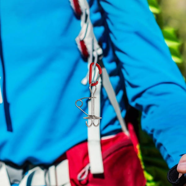 Däck Tältförankringar med Karabiner - Vindrepspinnar för Camping utomhus