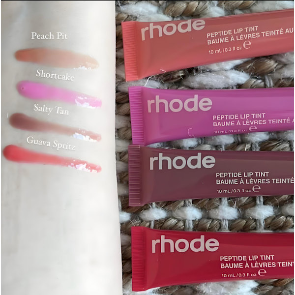 Rhode by Hailey Bieber Peptide Lip Treatment, Peptide Lip Tint, Transparent Farge og Fuktighetsgivende Finish, 10ml / 0.3 fl oz Guava spiztit Guava spiztit 1Pcs