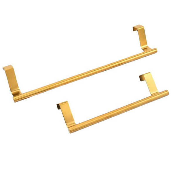 Rostfritt handduksställ badrumsskåp bakom dörrkrokar gold 36*6.2cm