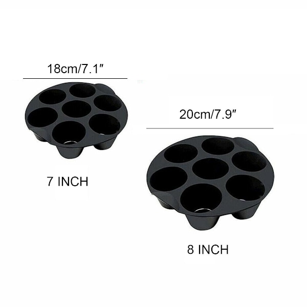 Airfryer Silikonform Airfryer Korgfôr Muffinsform Kakform Bakeplate 7 inches