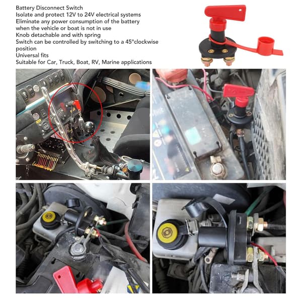 Hovedbatteri Afbryder 300A Batteri Isolationsafbryder 12V 24V Bilbatteri Afbryder