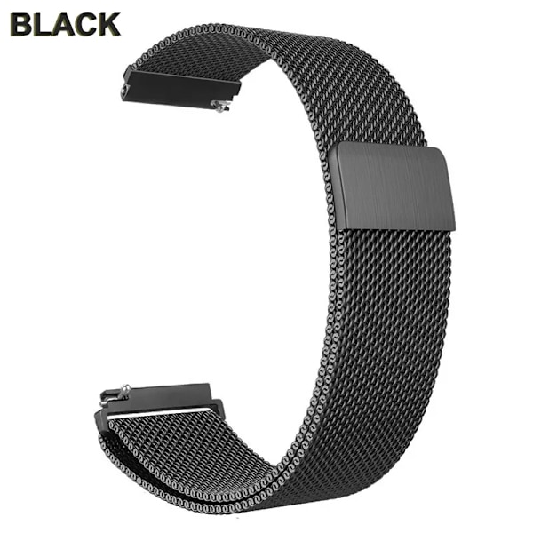 Metallrem for Fitbit Versa 2 3 4 Lite Sense Band Håndled Milanese Sense 2 Erstatningsmagnetspenne Armbånd Fit Bit Watchband Black For Sense 2