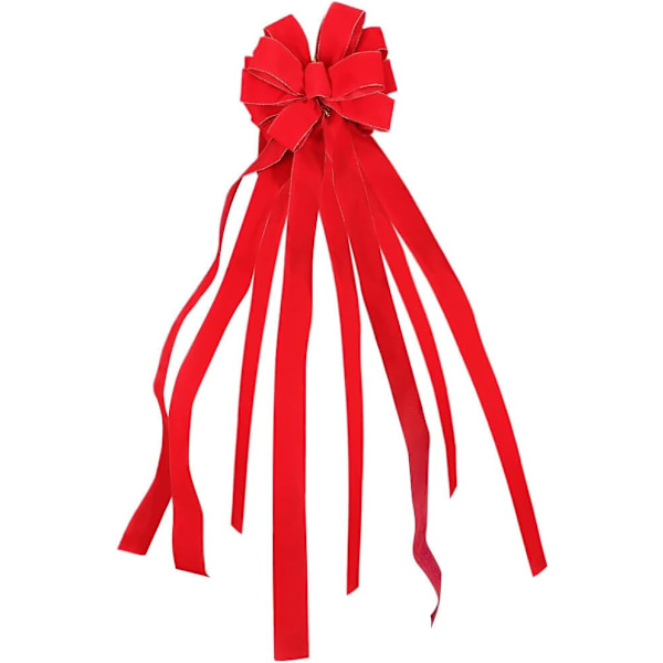 Julrosett, dekoration, stor julgran, rosett, julgransprydnad, för juldekoration, röd julrosett, julkrans, julgran, hängande dekoration röd