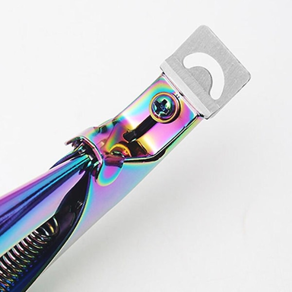 Nagelnagelband Nipper Sax Rostfritt stål Rainbow Pincett Clipper Dead Skin Remover Saxtång Pusher Tool