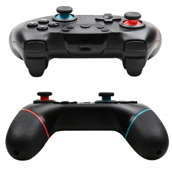 CQBB Fjärrstyrd Gamepad Joystick, trådlös Switch Controller kompatibel med Switch-röd och blå