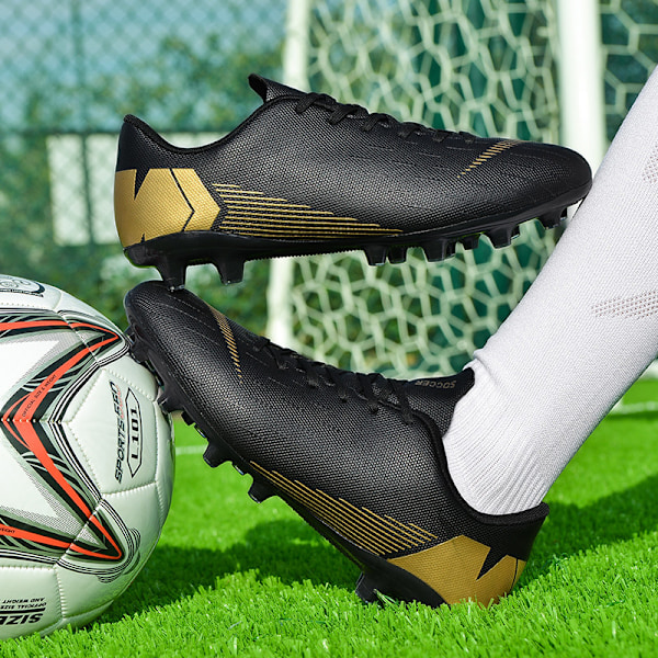 Fotbollsskor Herr Dam Inomhus Utomhus Fotbollsskor för Stor Pojke AG/FG Black 39 Black 39
