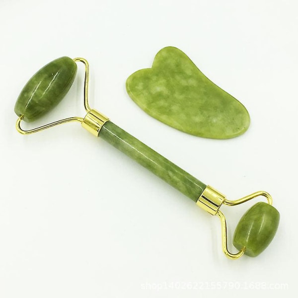 Jade skönhetsinstrument jade roller massageapparat jade roller ansiktsskrotningsplatta