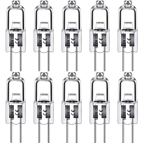G4-halogeenilamput 20W 12V - Lämmin valkoinen - 10-pakkaus 20W 10kpl 20W 10kpl 20W 10pcs