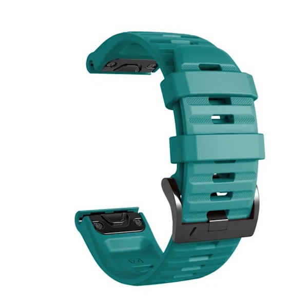 22 mm 26 mm silikonrem för Garmin Fenix ​​7X 7 Pro Solar/6X 6 Sapphire 5 5X Plus 3 3HR/Epix QuickFit WatchBand 1:1 Officiellt band style1 Ljusblå style1 Light blue QuickFit 26mm