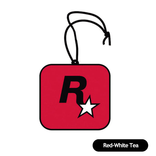 Trend Car Doft R Stjärn Bil Långvarig Aromaterapi Doft Styck Nätverk Röd Pendant Dekoration Bil Deodorisering Red-White tea