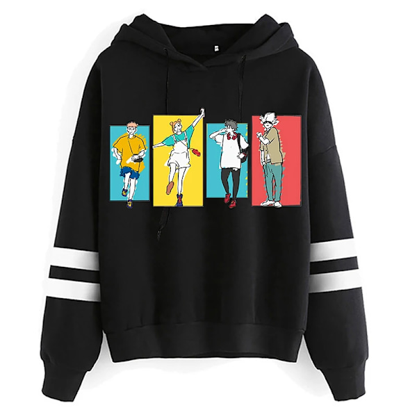 Unisex Jujutsu Kaisen Anime Yuji Itadori Hoodies Herr Harajuku Gojo Satoru Kawaii Manga Grafisk Streetwear Sweatshirts Tröjor black61002 Asian S