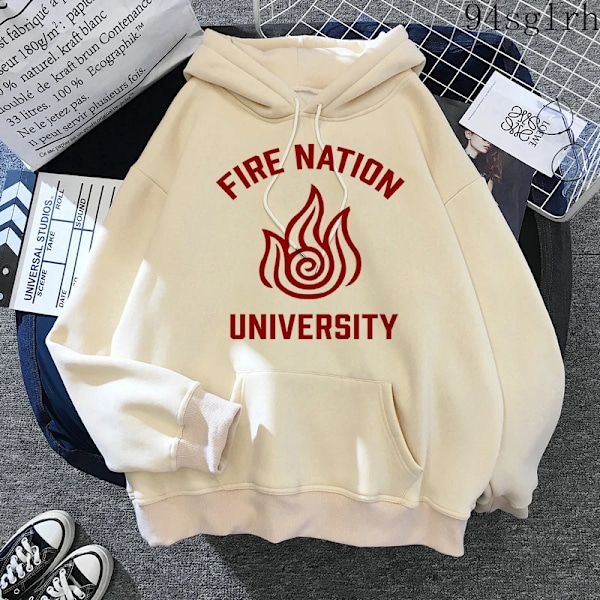 Unisex Avatar The Last Airbender Fire Nation Hoodie Herr Harajuku Hip Hop Casual Streetwear Kawaii Anime Print Sweatshirts Man 30450 3XL