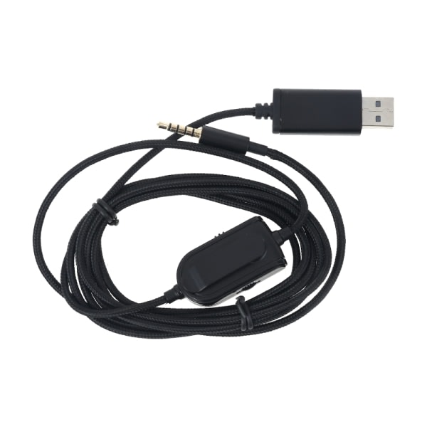 SQBB 3,5 mm till USB Talkback Chat Ljudkabel Inline Mute Volymkontroll för Astro A10 A40 A30 G933 för Xbox