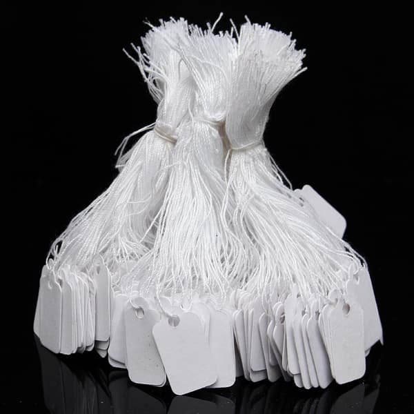 100 st Prislappar för Smycken Papper Pengar Etiketter-max