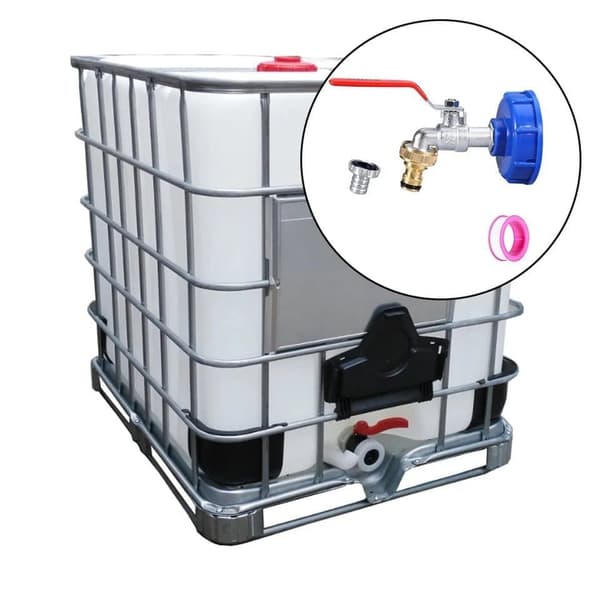 Hane med haneadapter til IBC tank 1/2 tomme legeringshane