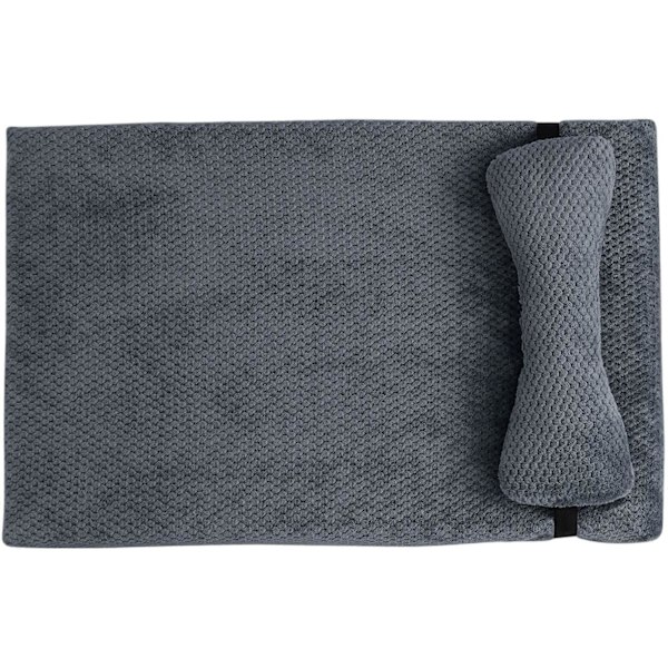 Pehmeä Ortopedinen Koiranpeti, Pestävä Lemmikkisohva Pienille ja Keskikokoisille Koirien Dark grey L 40 x D 8 x H 8 cm