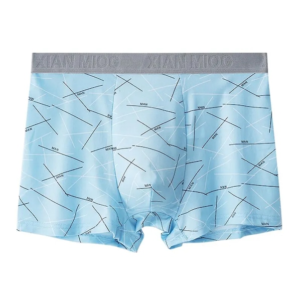 4 kpl Miesten Boxerit Urheilualusvaatteet Kalsongit Shortsit 2XL 3XL 4XL Hengittävä Muoti Urheilu Monivärinen 4XL