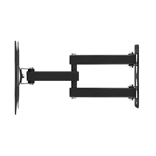Svingbart veggfeste for TV - TV-feste med arm - 14-55 tommer Black Svart