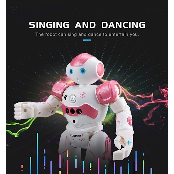 RC-Robotleksak med Geststyrning, Fjärrkontroll, Programmerbar - Robotleksak för Barn 6+ År, Födelsedagspresent