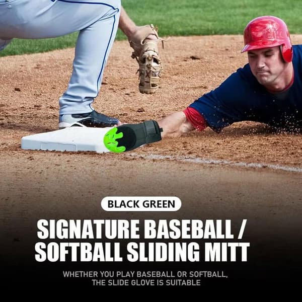 Basebollhandske för ungdomar, universell höger/vänster hand, skyddsutrustning, grön Green