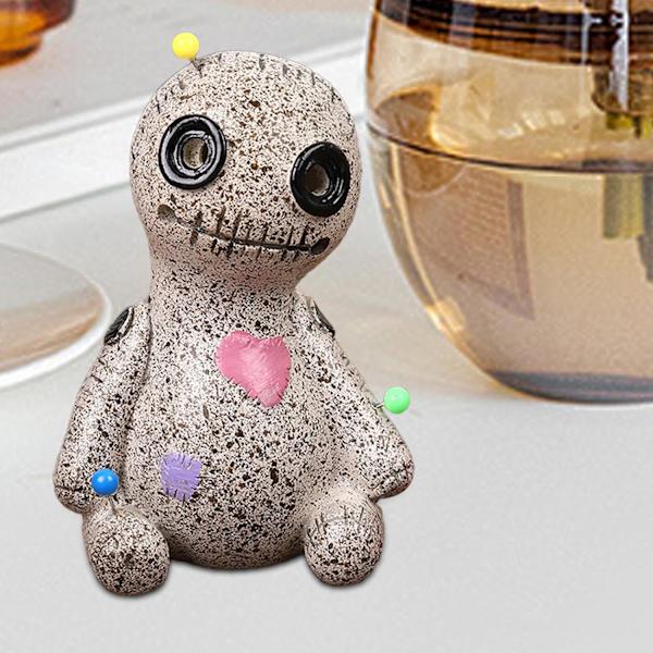 Voodoo-nukke suitsukkeenpoltin, pieni nukkedesign, ainutlaatuinen pöytäsuitsukkeenpidike kodin sisustukseen Höger
