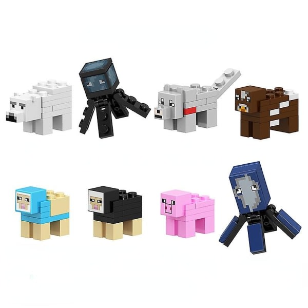SQBB Minecraft-serien med monteringsblock för barns djur