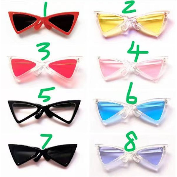 /NC/Labubu Kläder Lyx 17cm Designer Märkes Docktillbehör Kostym Dockklä Glasses random 1