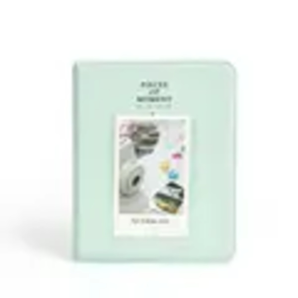 64 taskun fotoalbumi välittömille kamerakuville, 3 tuuman kuville, säilytyskotelo postimerkkejä, lippuja, kortteja varten Fujifilm Instax Mini 12/11/9 -vihreä