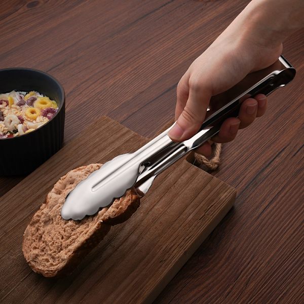 Mattång 304 rustfrit stål forlænget grilltang (304 9 tommer 23,3 cm)
