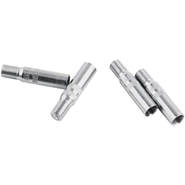 4 kpl venttiilin pidennysadapteria, Keenso Metal Automotive Wheel Valve Caps Stem Extensions Extender Car Truck Van Caravan, hopea