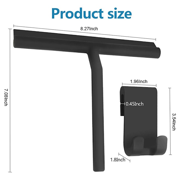 Duschskrapa Rengöringsmedel för duschväggskrapa av glasdörr 21cm 21cm