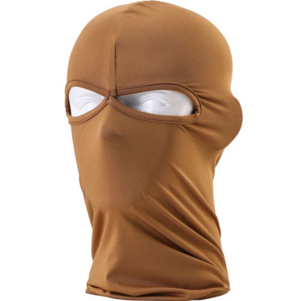 Talv Full Face Mask Lämpömask Ulkoilmapyöräily Tuulensuoja ruskea