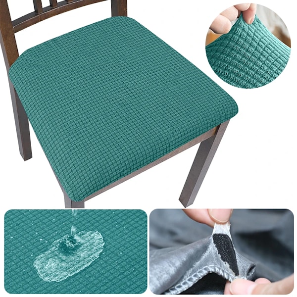 Riktigt Vattentät Stol Skydd Stretch Matrum Stol Seat Covers Billiga Tvättbara Jacquard Omslagstol För Hemmahotell S1-Beige 1 Styck