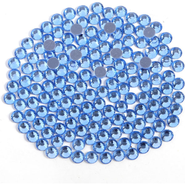 1600 Heta Fixeringar, Ljus Safir, SS20, 4,6-4,8 mm för Kläder & Hantverk Light Sapphire SS20