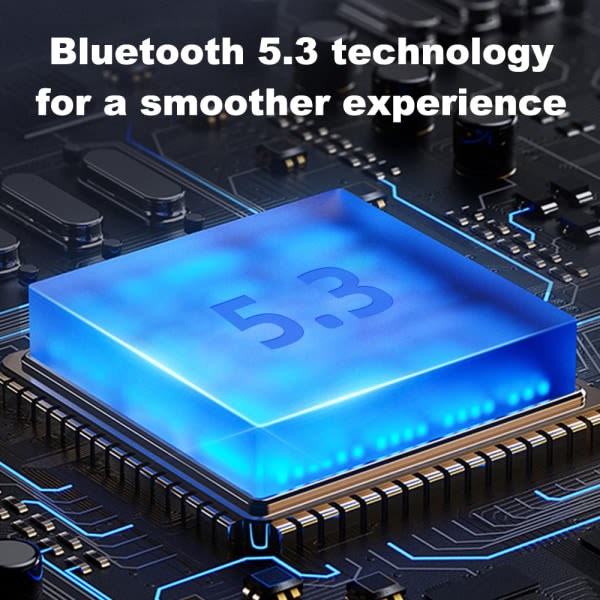 CQBB Trådlösa hörsnäckor, Bluetooth 5.3 hörsnäckor med LED Power Display