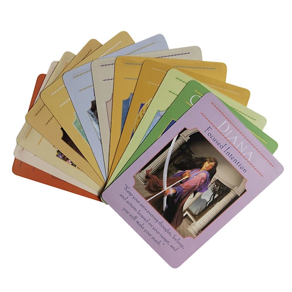 Gudinnens veiledning for orakelkort, engelsk kortstokk, tarot, mystisk spådom, skjebnekort