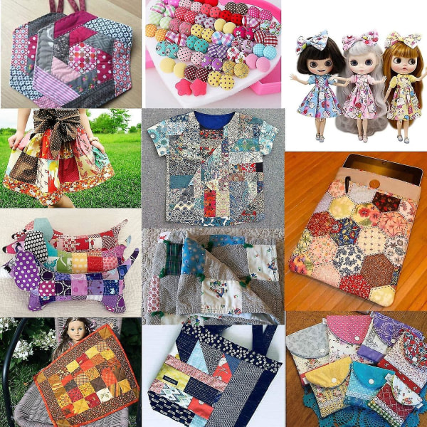 50 stk bomullsstoffer Stoffpakke Patchwork bomullsstoffer 25cmx25cm--