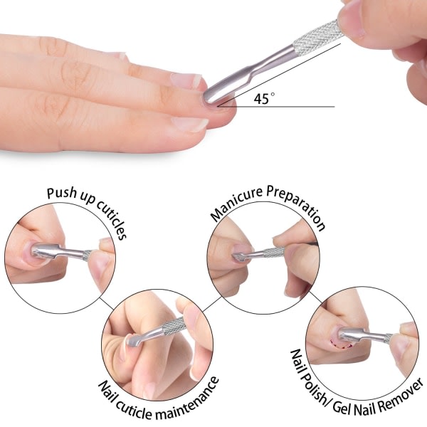 CQBB Nagelbandsklippare med nagelbandsskjutare - Grön nagelbandstrimmer i rostfritt stål Nagelbandsklippare Nagelbandsborttagare