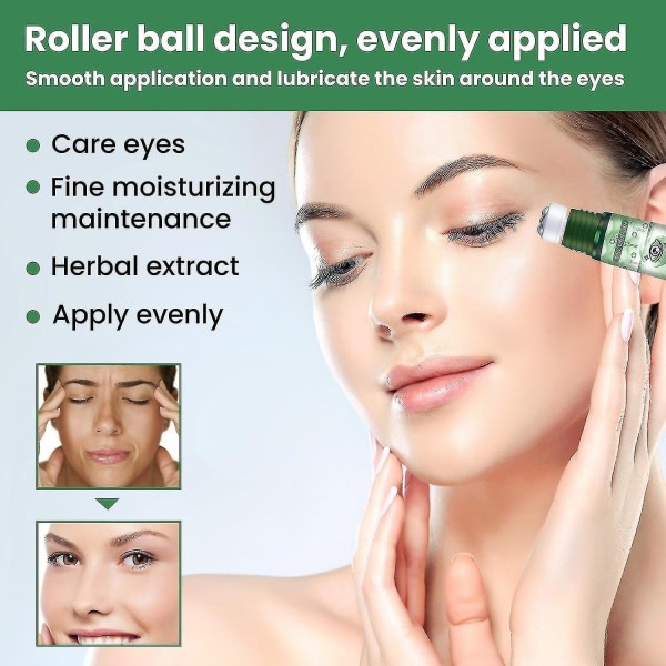SQBB Rollerball Eye Balm Rollerball Massage Ögonvård för att lindra ögontrötthet Torrhet och suddiga ögon 20g