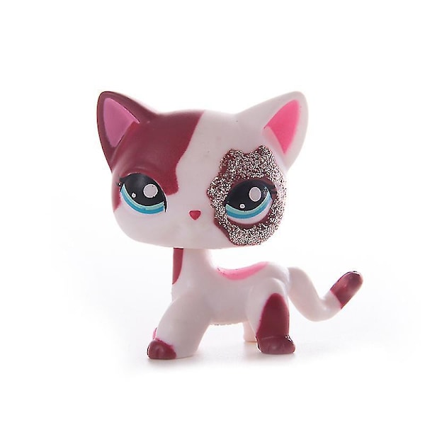 Little Pet Shop LPS Kattkollektion Sällsynt Stående Korthårig Gamla Kattungar Högkvalitativ Actionfigur Modellleksaker Barnpresent