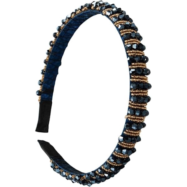 Hodebånd Retro Rhinestone Hodebånd Glitrende Sklisikre Perlehodebånd Bling Hårtilbehør Hårbånd for Kvinner—max