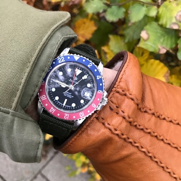 Kaksiosainen vihreä Nato-ranneke Green 18mm