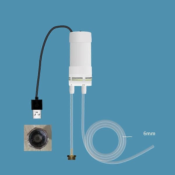 5V2A USB Mini Vattenpump med Slang 4L/min Självsugande Pump 5 meter_max