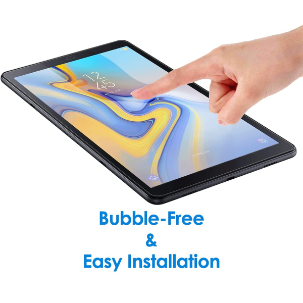 CQBB Kompatibel med Galaxy Tab A2 10.5 Protector, Skärmskydd i härdat glas-Kraft kartongförpackning bågkant