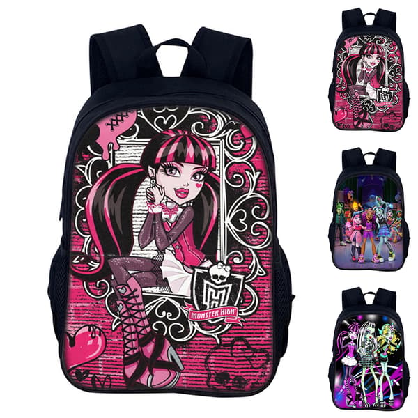 Monster High Barnryggsäck Skolväska Resväska Studentryggsäck C