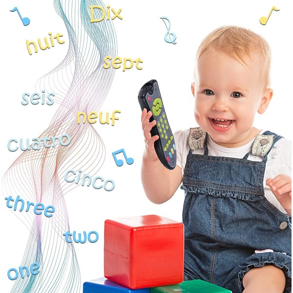 Baby Musik TV Fjärrkontroll - Tidig pedagogisk leksak elektrisk inlärningsmaskin