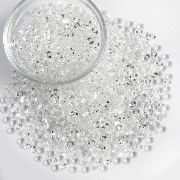 14400 kpl Kristalli Litteitä Strassit DIY- käsitöihin, Läpinäkyvä, SS6, 1,9-2,1 mm Transparent SS6/14400pcs