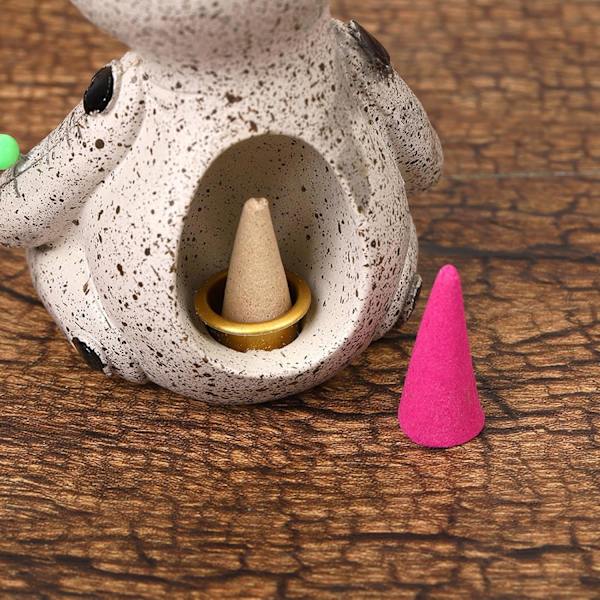 Voodoo-nukke suitsukkeenpoltin, pieni nukkedesign, ainutlaatuinen pöytäsuitsukkeenpidike kodin sisustukseen Höger